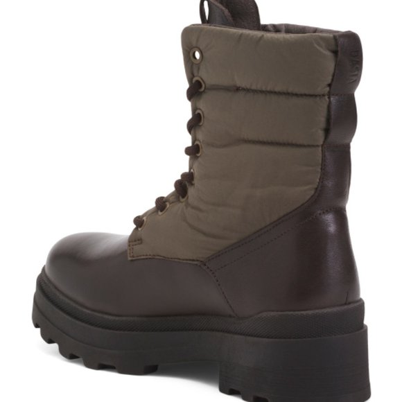 NWT DASIA Made In Portugal Suede Laced Up Booties dark green 563mn - Picture 2 of 2